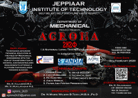 AGRONA 2K20 Mechanical Engineering Symposium Poster